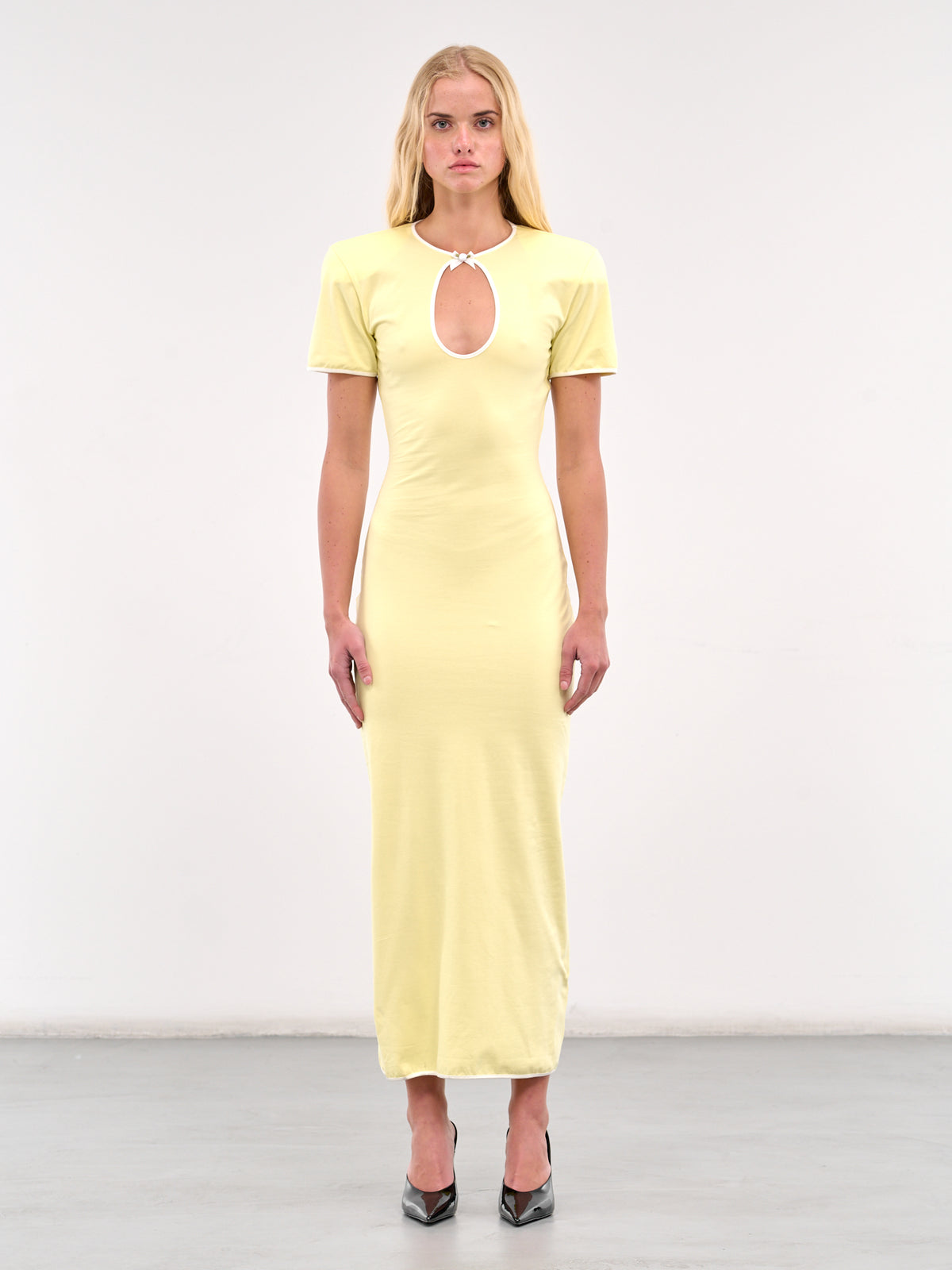 Cut-Out Maxi Dress (J121-YELLOW)
