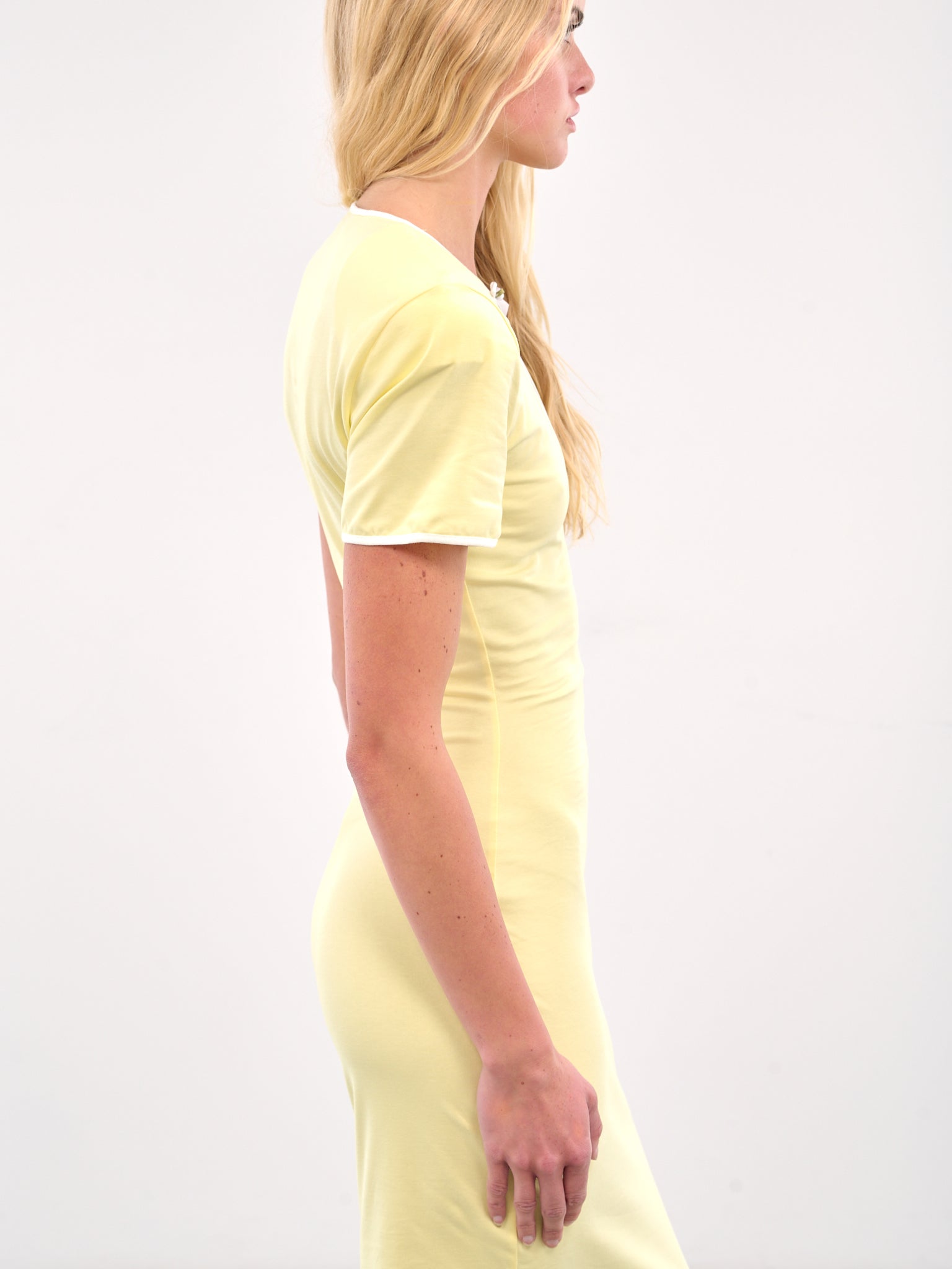 Cut-Out Maxi Dress (J121-YELLOW)