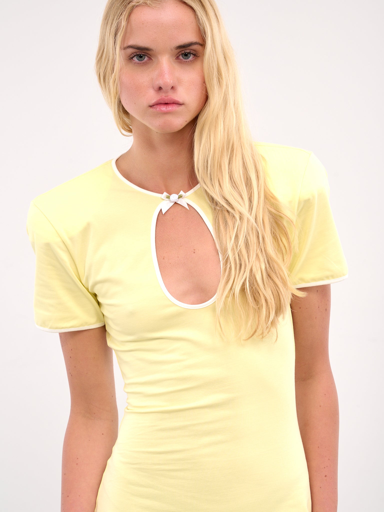 Cut-Out Maxi Dress (J121-YELLOW)