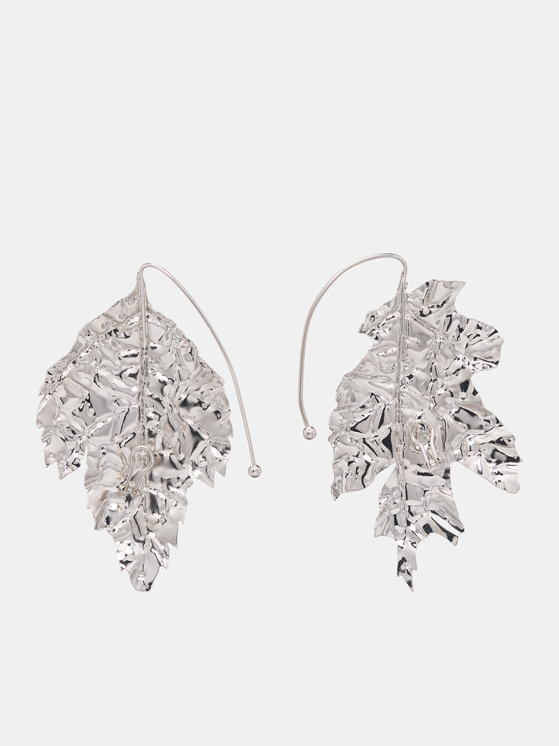 Leaf Earrings (J12VG0197-P6959-SILVER)