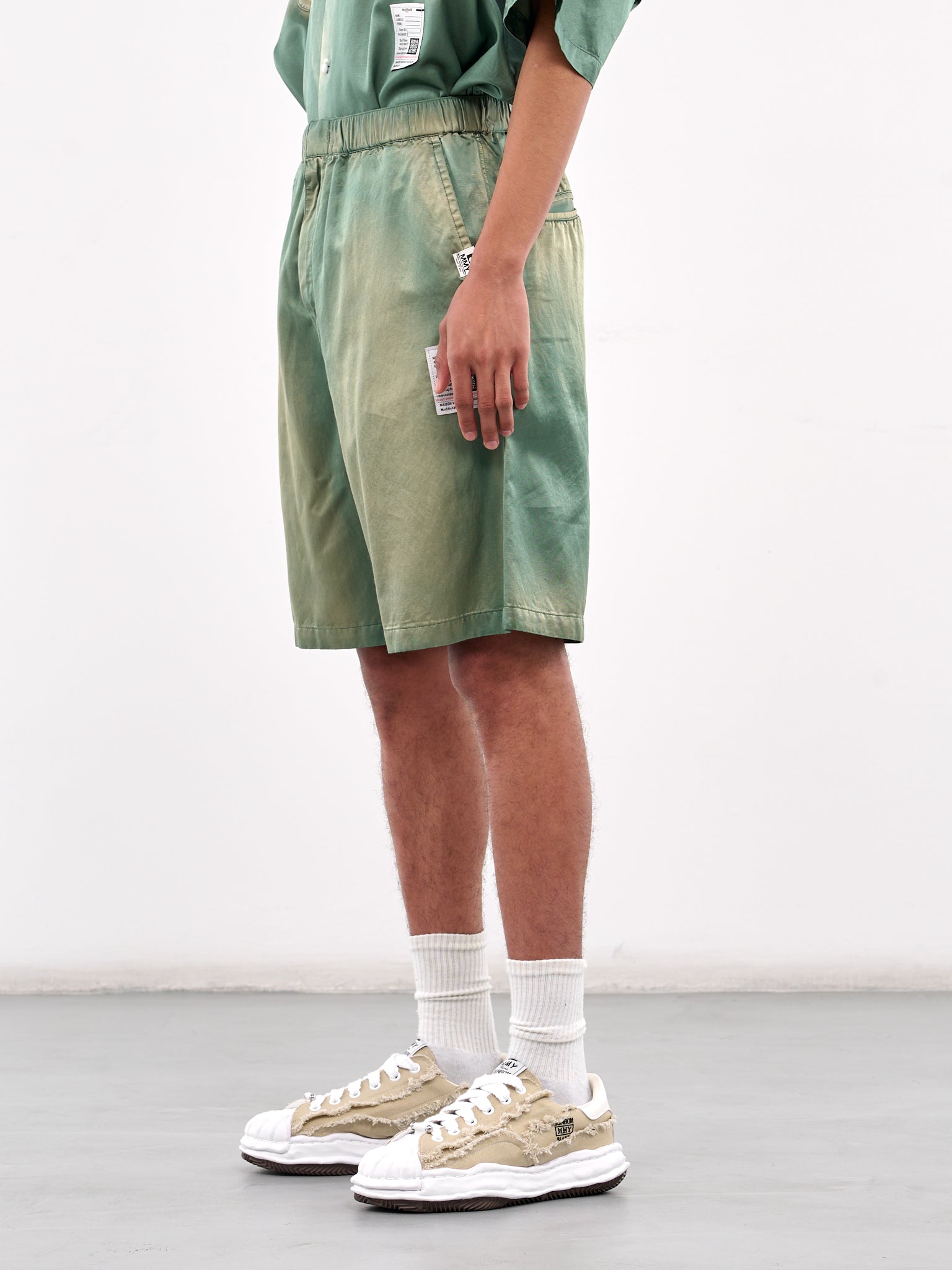 Relaxed Faded Shorts (J14PT143-KHAKI)