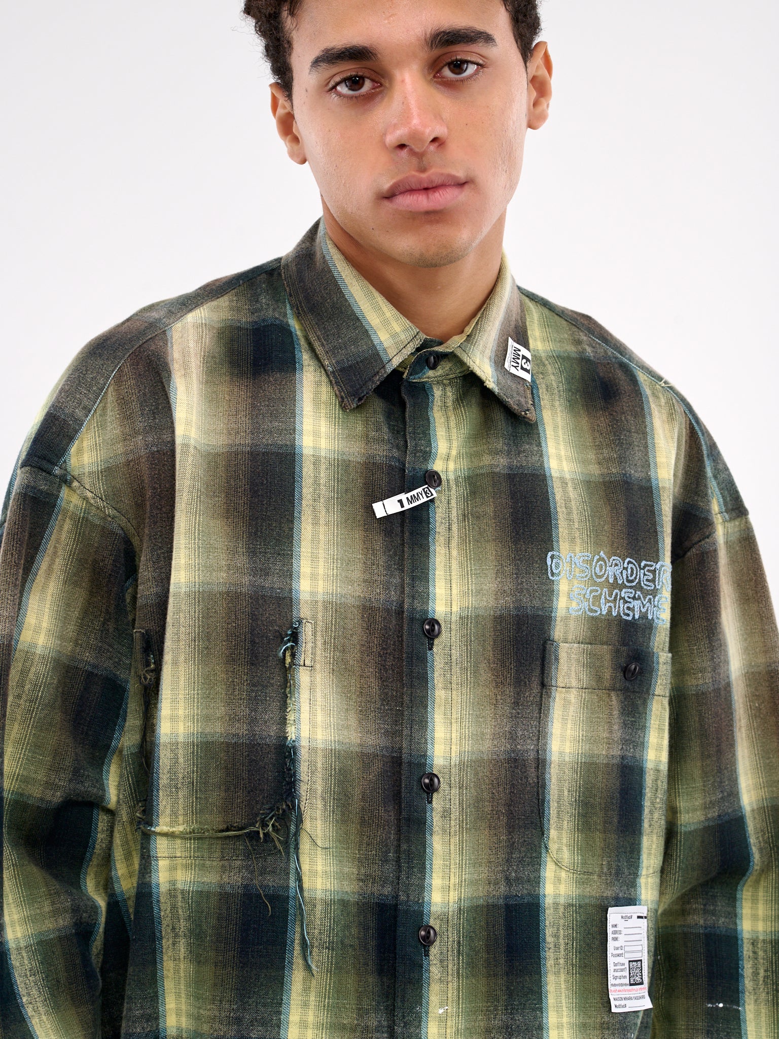 Plaid Button Up Shirt (J14SH181-GREEN)