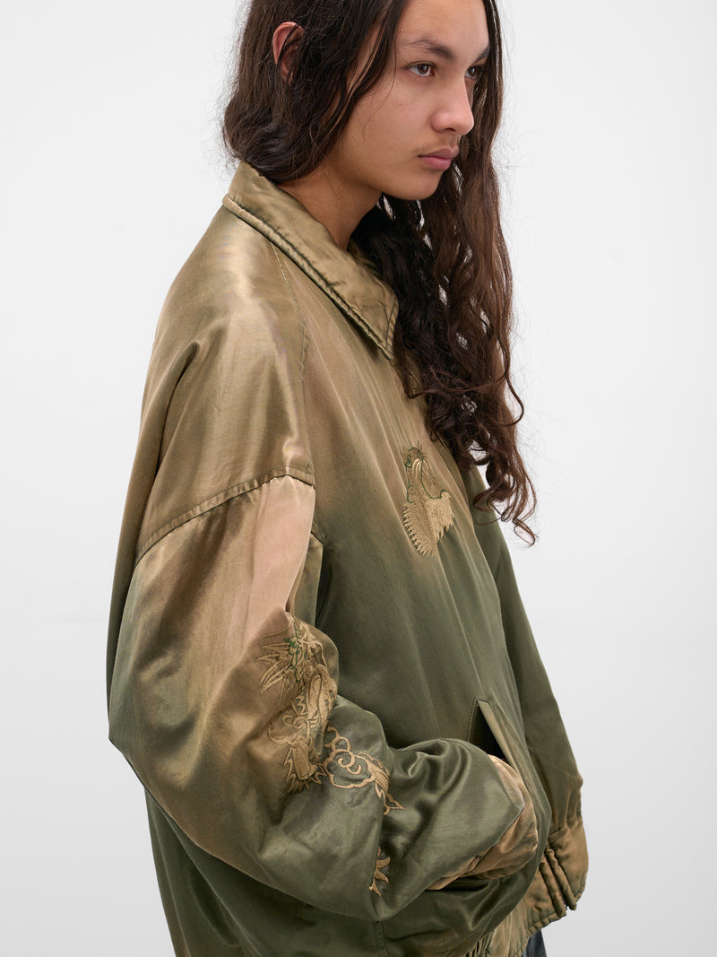 Khaki Embroidered Souvenir Jacket (J15BL142-KHAKI)