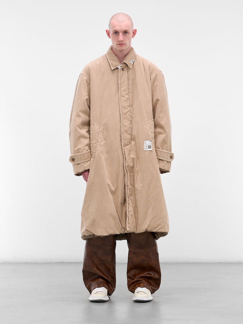 Beige Oversized Cotton Coat (J15CT133-BEIGE)