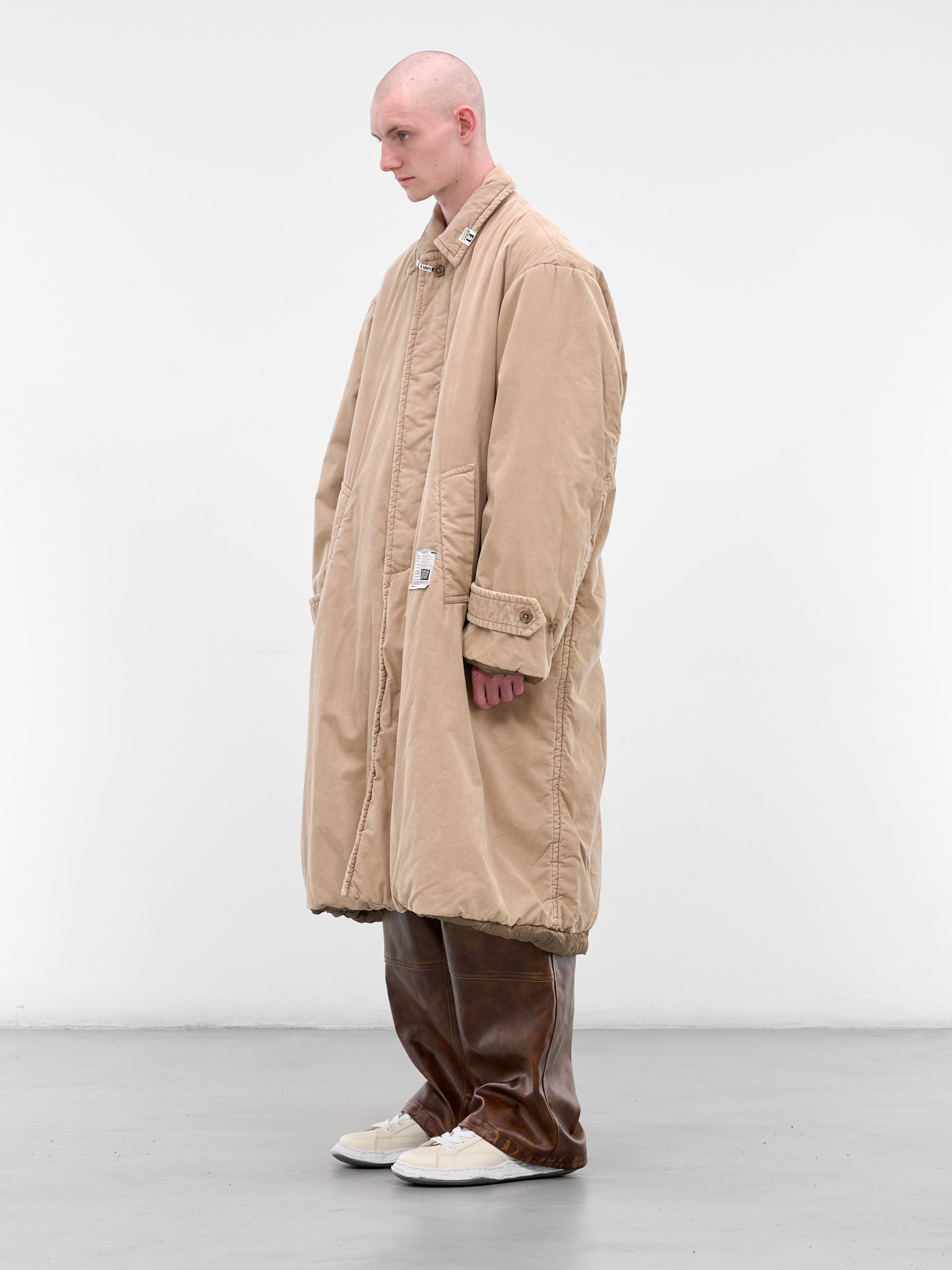 Beige Oversized Cotton Coat (J15CT133-BEIGE)