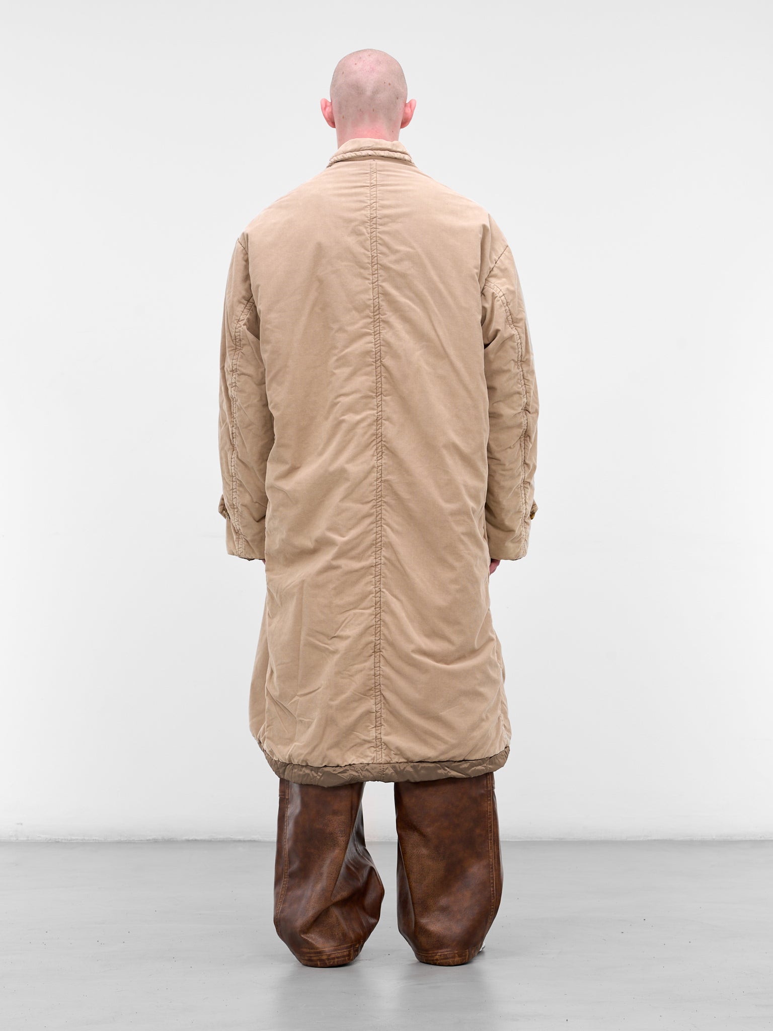 Beige Oversized Cotton Coat (J15CT133-BEIGE)