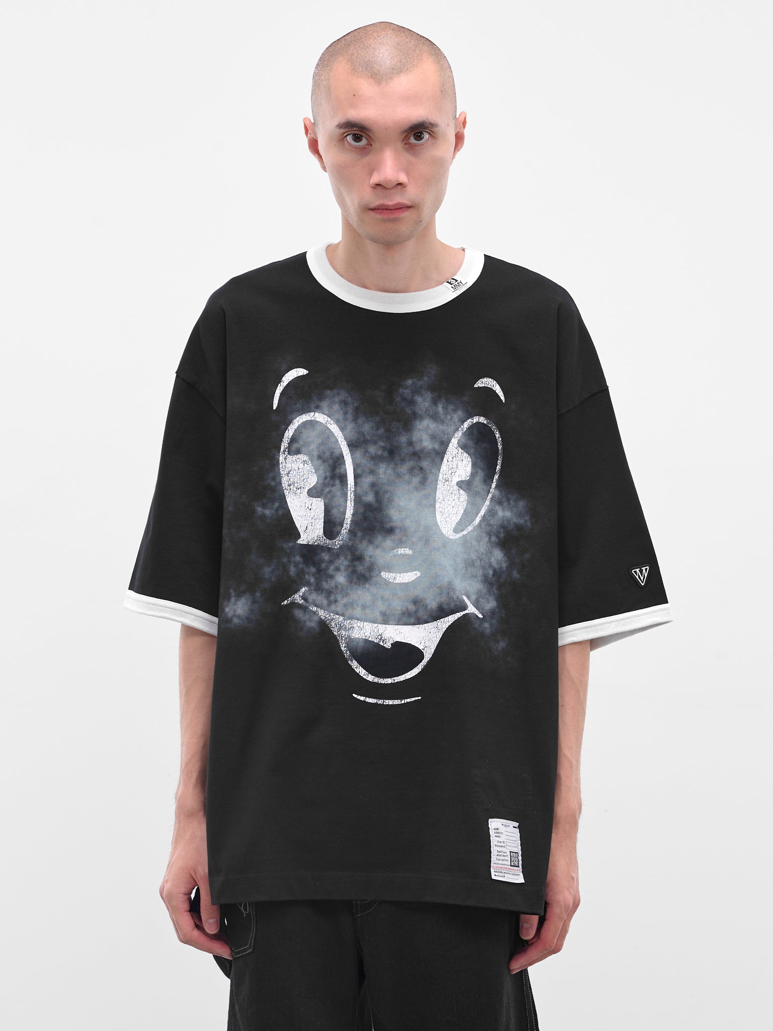 MIHARAYASUHIRO Graphic Ringer Tee | H.Lorenzo - front