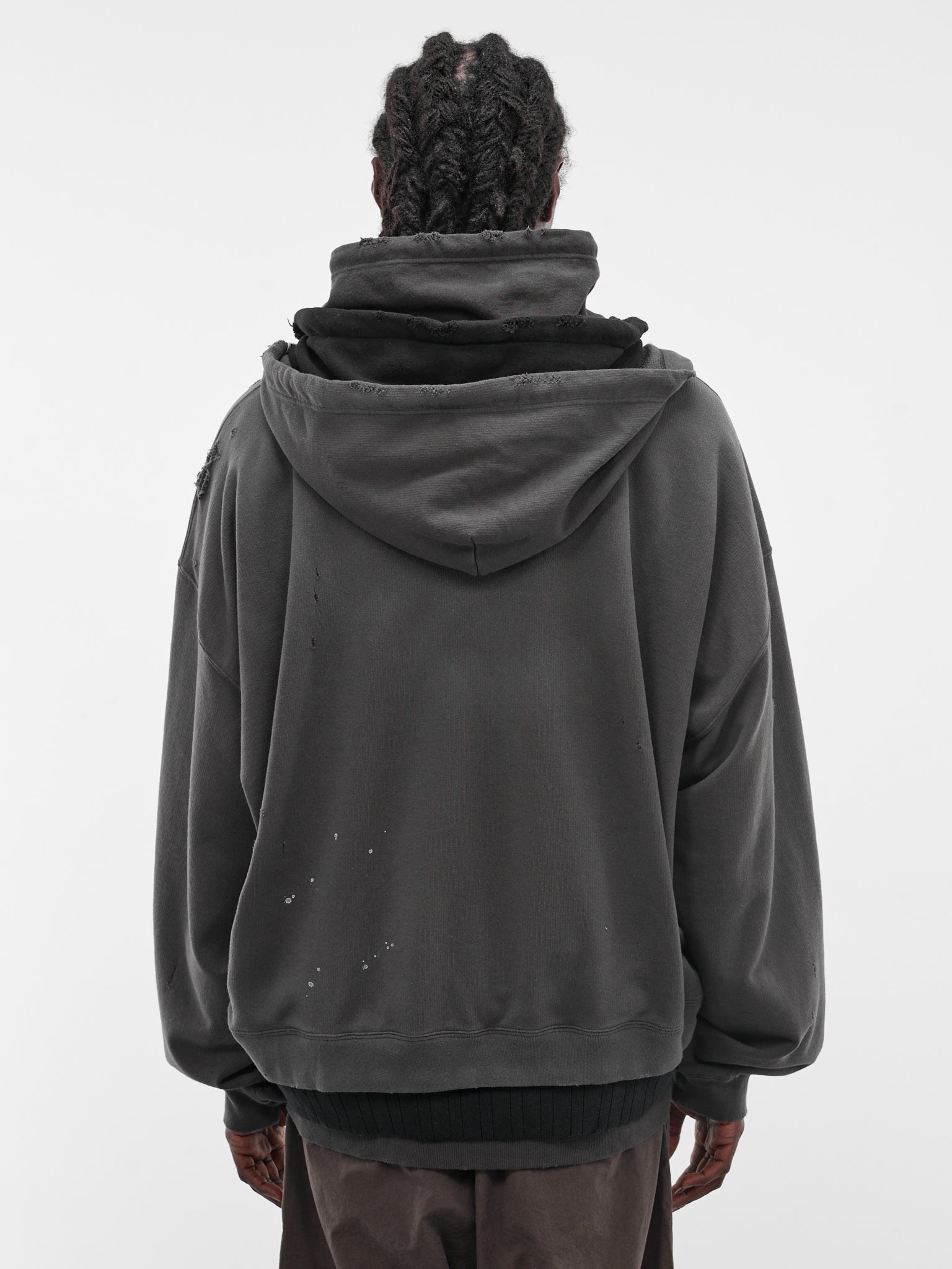 Black Triple Layer Zip Hoodie (J16PK761-BLACK)