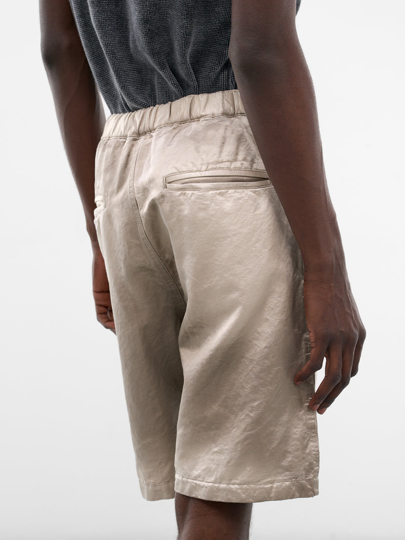 Beige Faded Cotton Shorts (J16PT142-BEIGE)