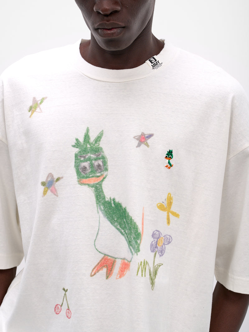 White Leon Kids Graphic Tee (J16TS862-WHITE)