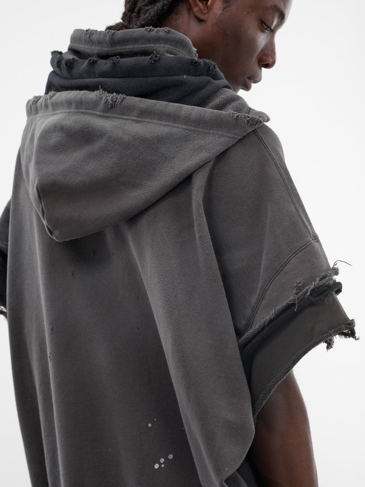 Triple Layered Zip Hoodie Vest (J16VT762-BLACK)