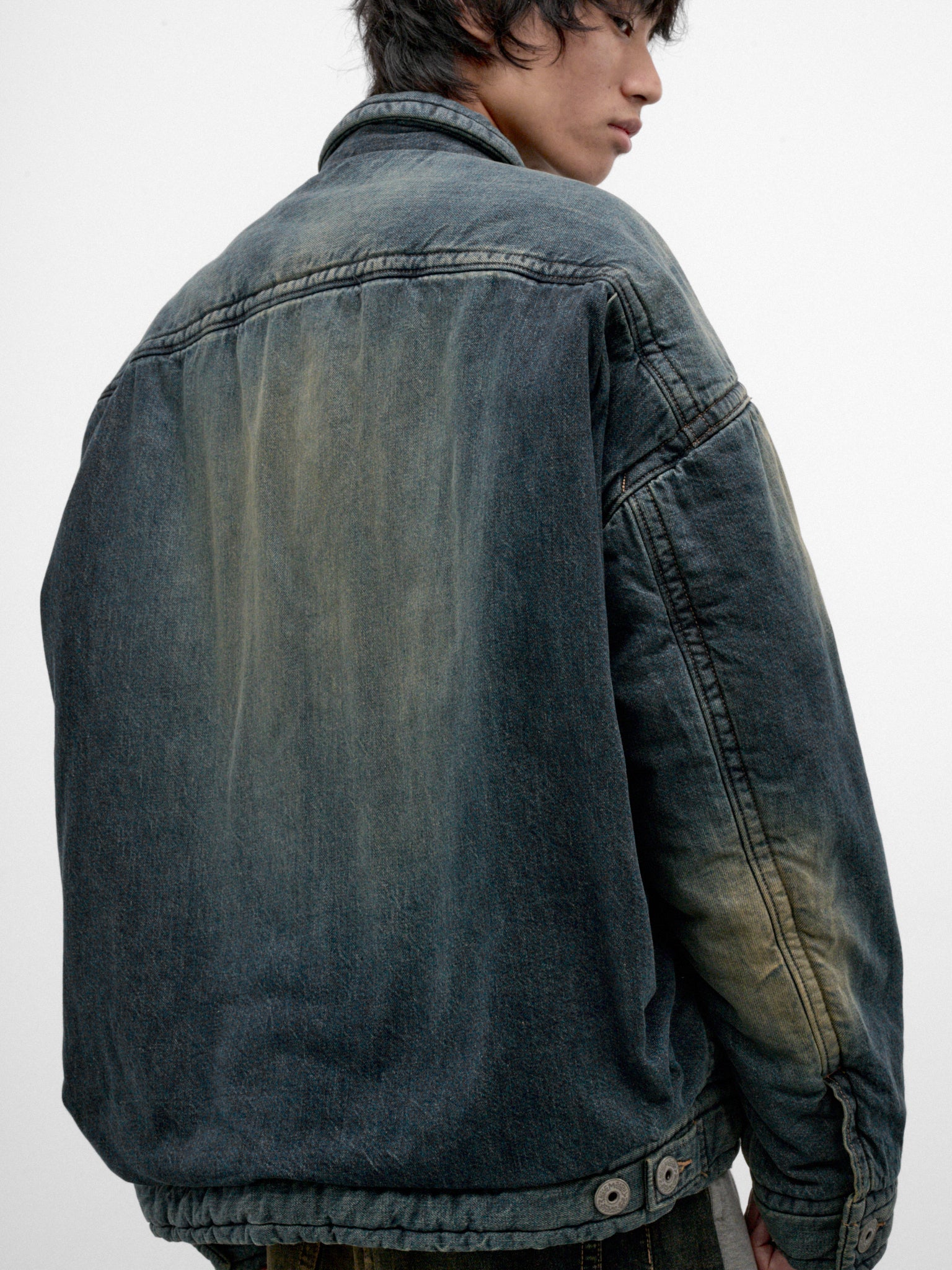 Indigo Padded Denim Jacket (J17BL126-INDIGO)