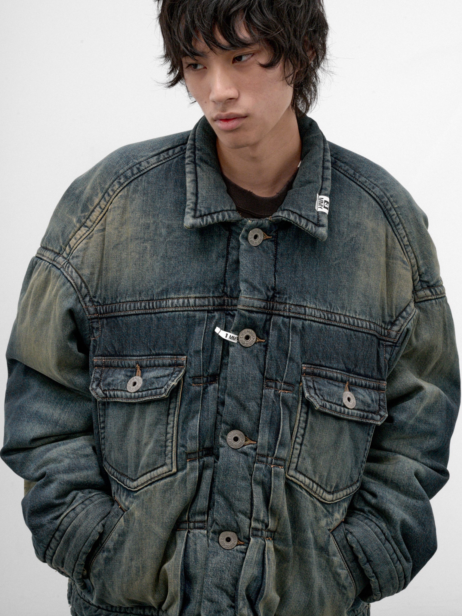 Indigo Padded Denim Jacket (J17BL126-INDIGO)