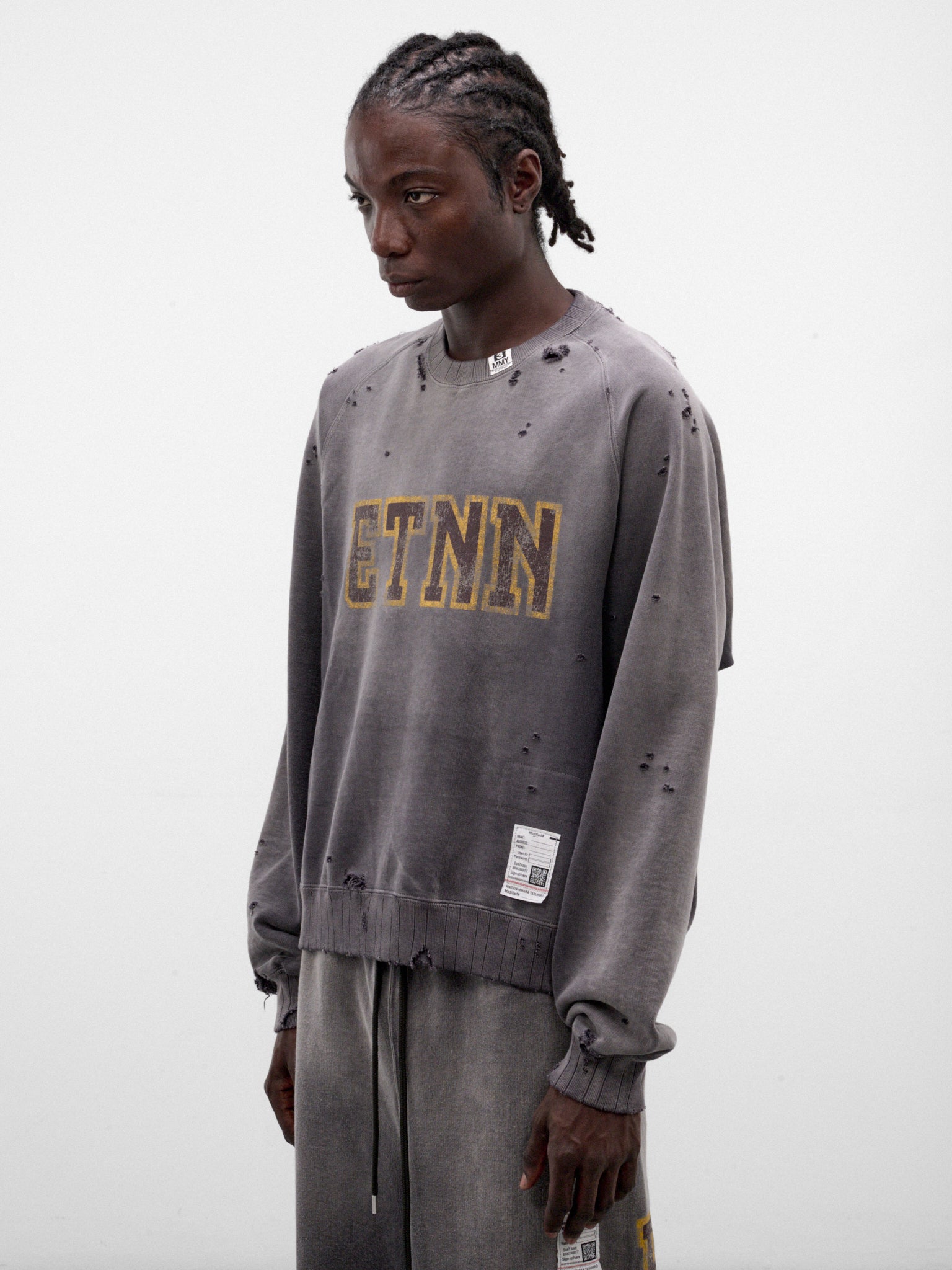 Black Cotton Graphic Crewneck Sweatshirt (J17PO723-BLACK)