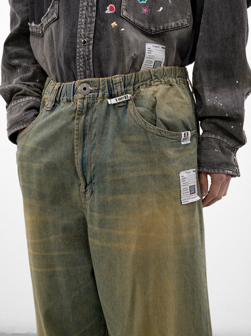 Light Blue Denim Wide Pants (J17PT123-LT-BLUE)