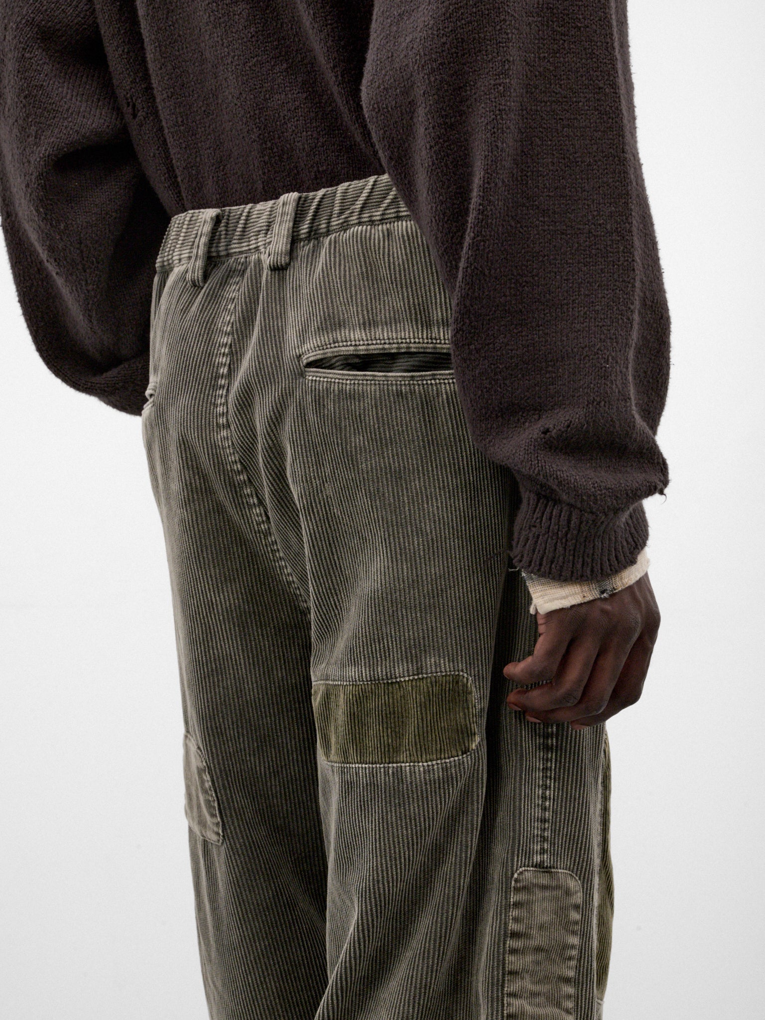 Khaki Cotton Cargo Pants (J17PT162-KHAKI)