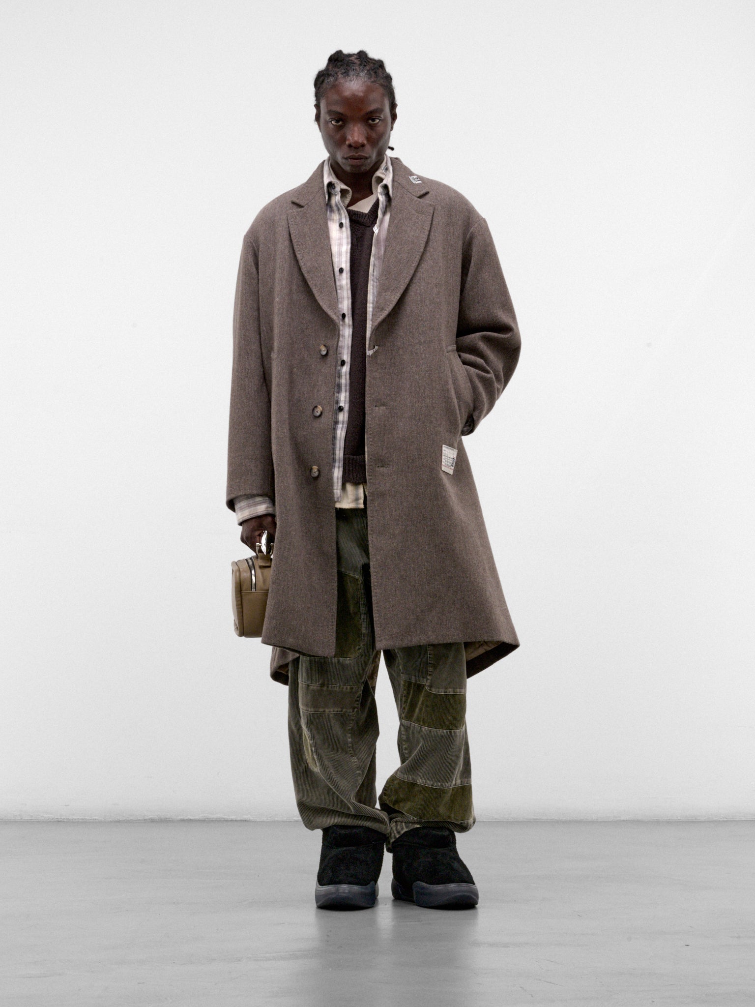 Brown Wool Oversized Coat (A17CT041-BROWN)