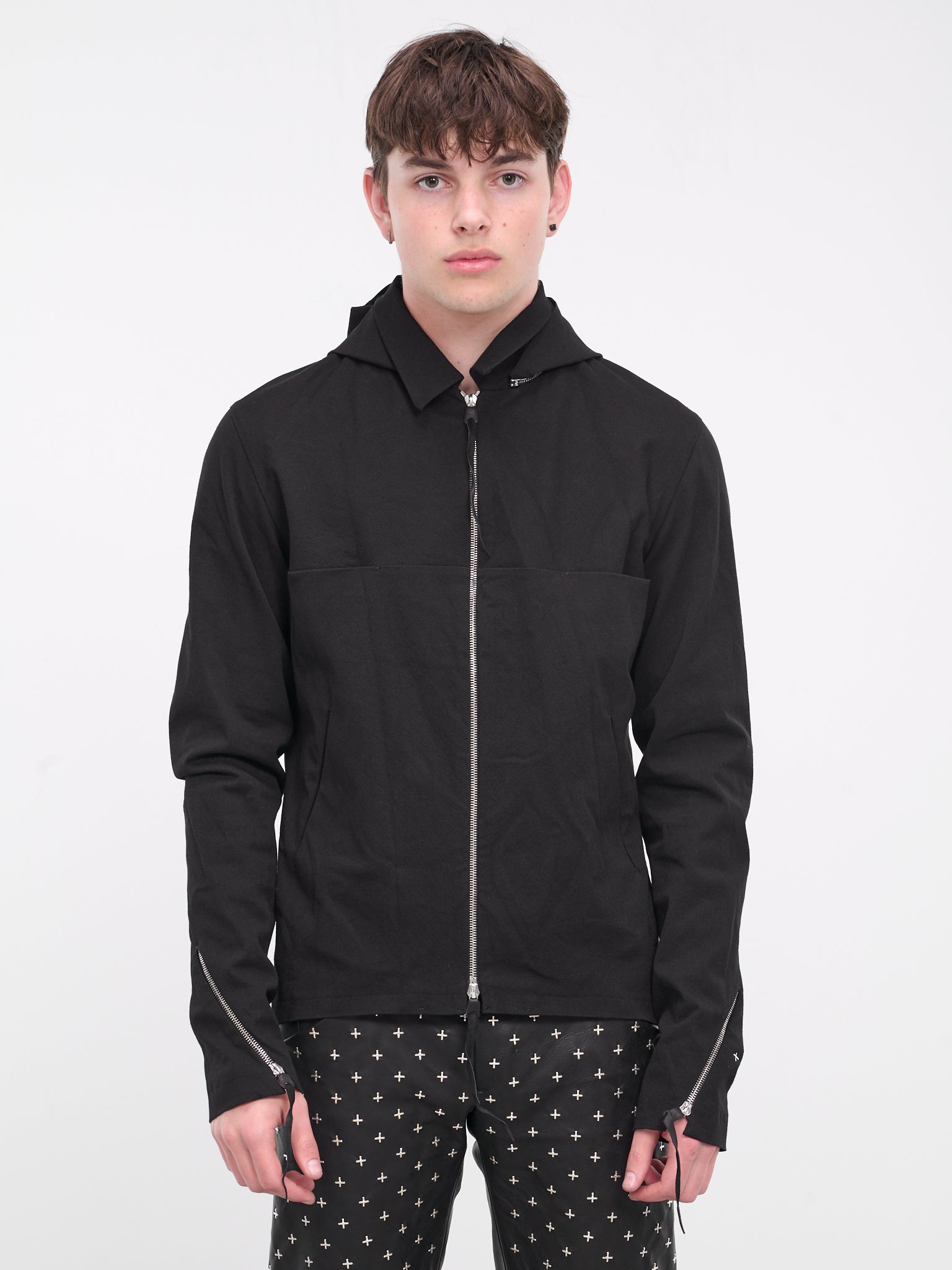 Detachable Hood 4-Pocket Jacket (J214DZHZ-CCE-BLACK)