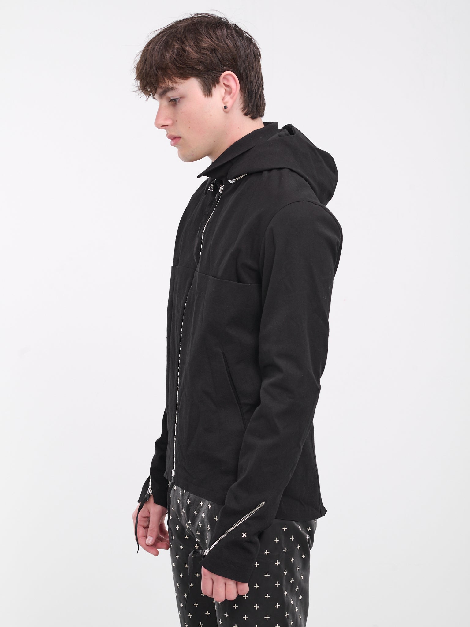 Detachable Hood 4-Pocket Jacket (J214DZHZ-CCE-BLACK)