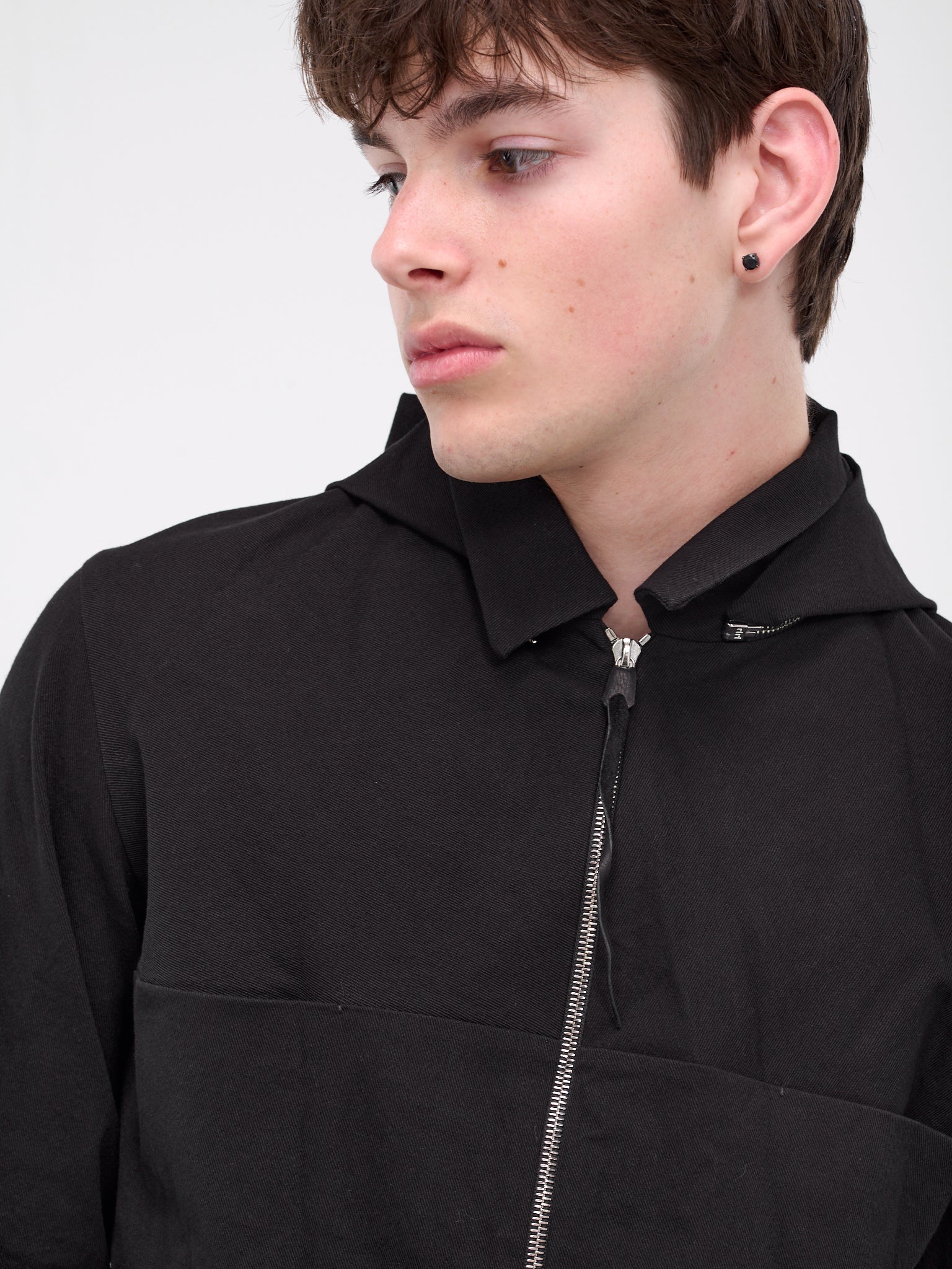 Detachable Hood 4-Pocket Jacket (J214DZHZ-CCE-BLACK)