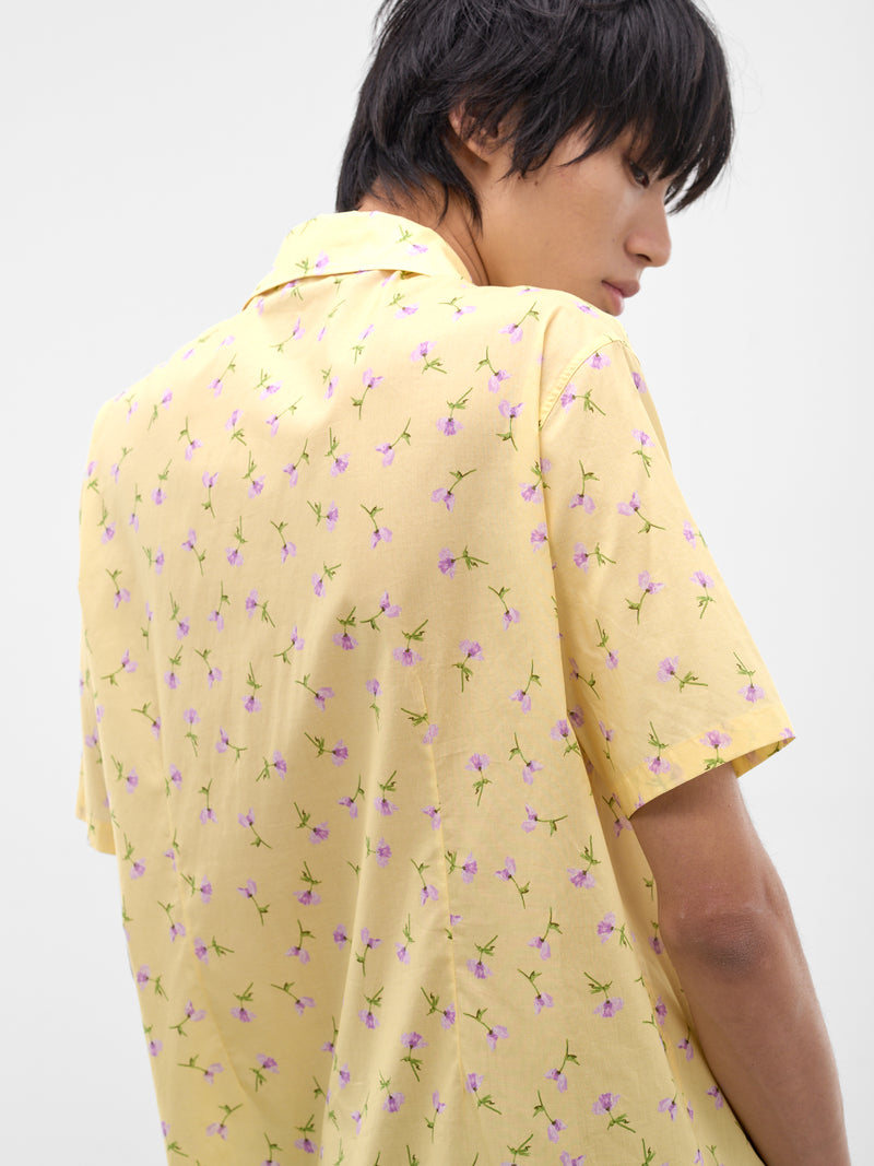 Yellow Floral Short Sleeve Shirt (J21DL0268-J45353-744-YELLOW)
