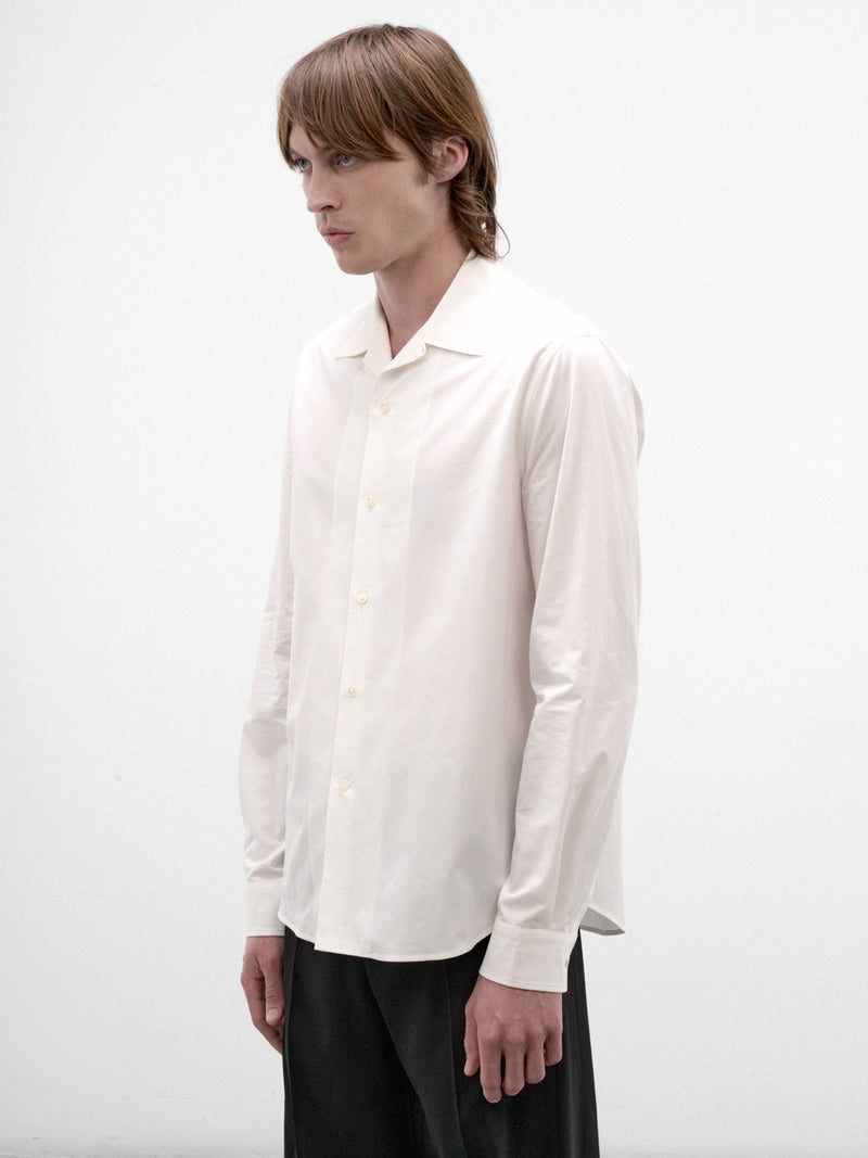 White Cotton Shirt (J21DL0285-J45338-106-SEASHELL)