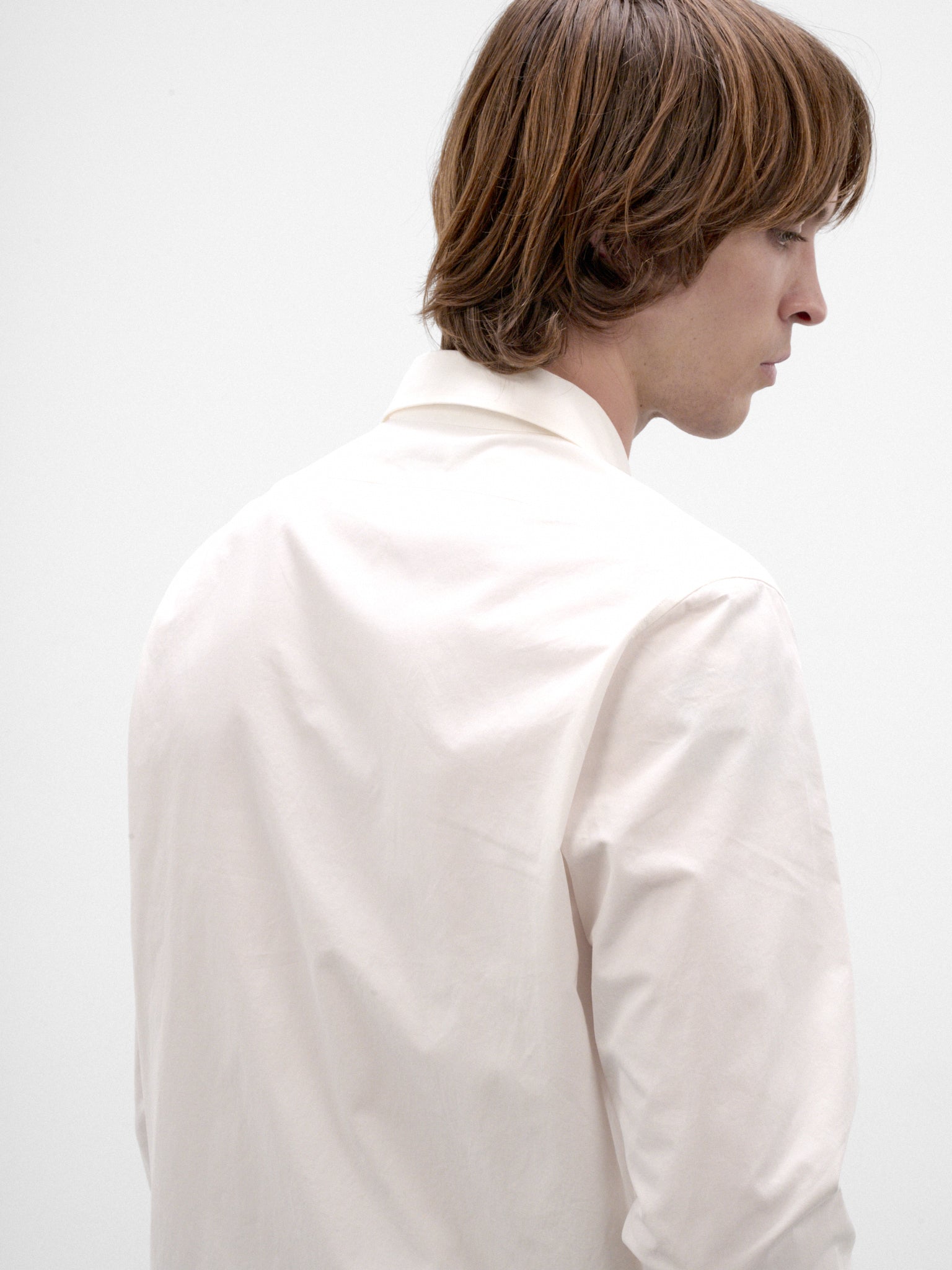 White Cotton Shirt (J21DL0285-J45338-106-SEASHELL)