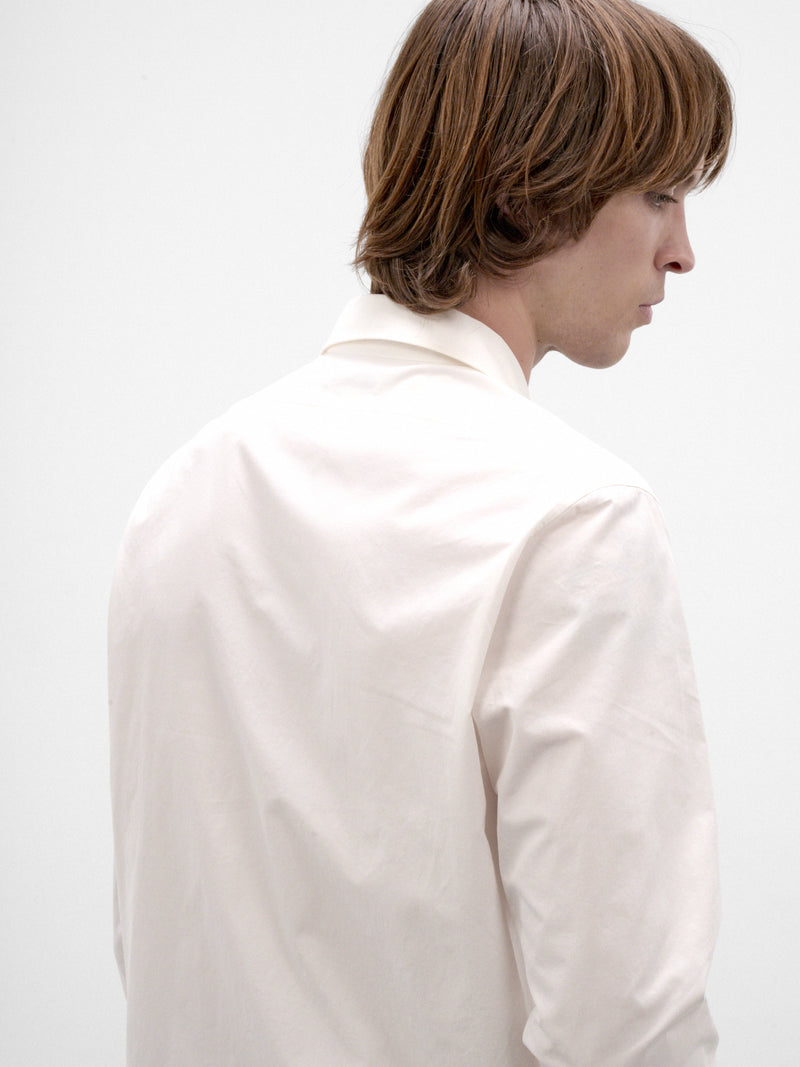 White Cotton Shirt (J21DL0285-J45338-106-SEASHELL)