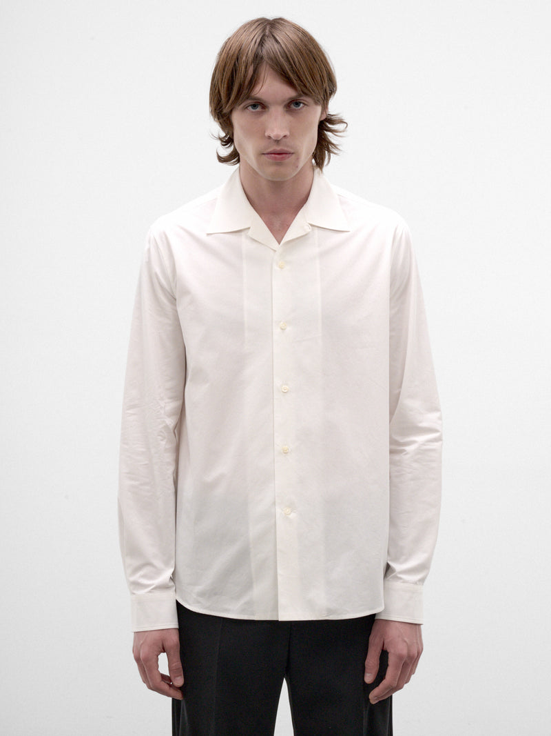 White Cotton Shirt (J21DL0285-J45338-106-SEASHELL)