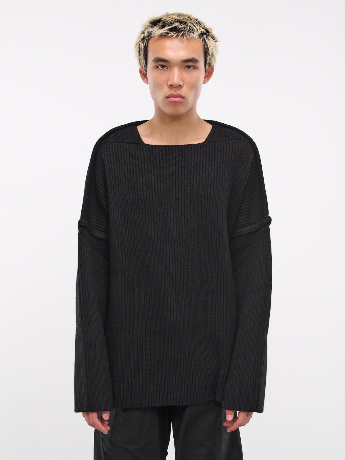Rib-Knit Sweater (J21GP0153-J14747-BLACK)