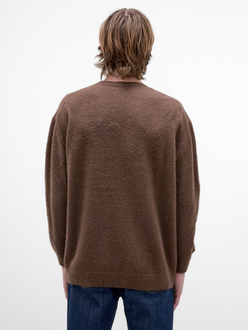 Espresso Wool-Silk Sweater (J21GP0234-J14884-208-ESPRESSO)