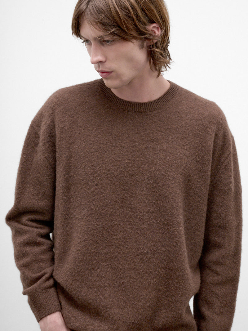 Espresso Wool-Silk Sweater (J21GP0234-J14884-208-ESPRESSO)