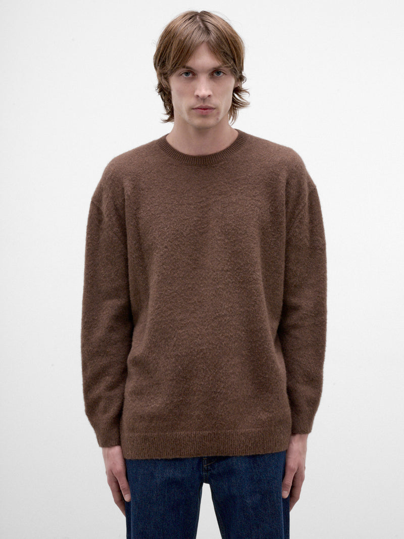 Espresso Wool-Silk Sweater (J21GP0234-J14884-208-ESPRESSO)