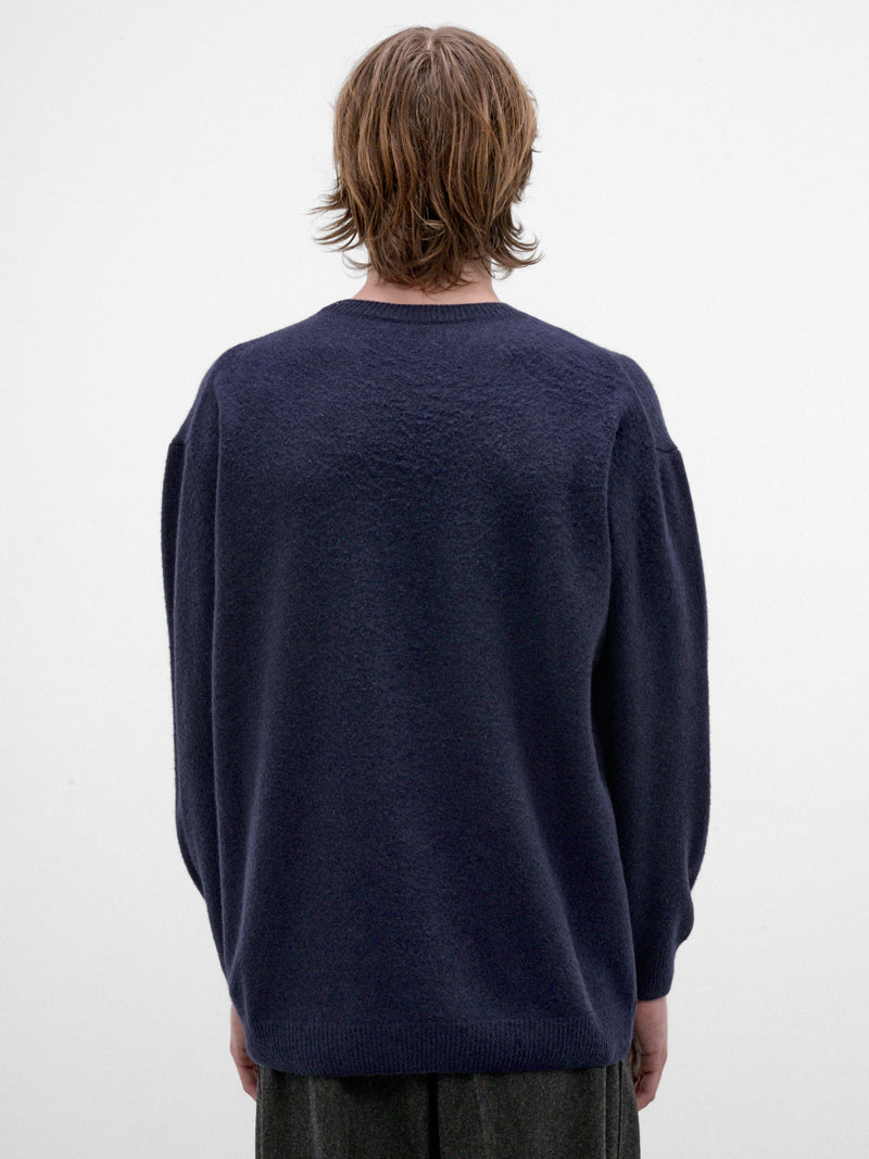 Navy Wool-Silk Sweater (J21GP0234-J14884-403-INK)