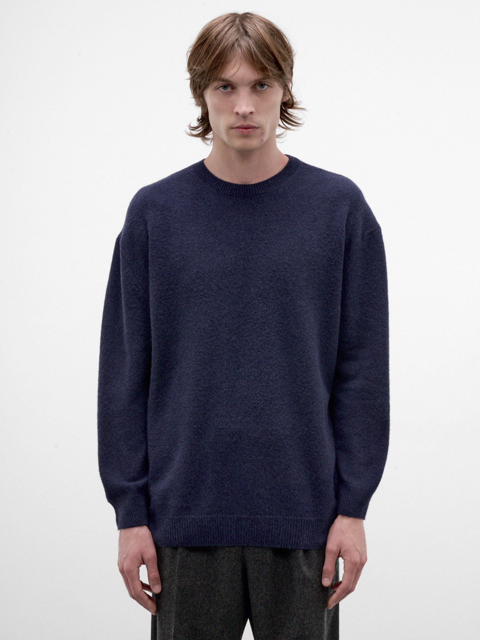 Navy Wool-Silk Sweater (J21GP0234-J14884-403-INK)
