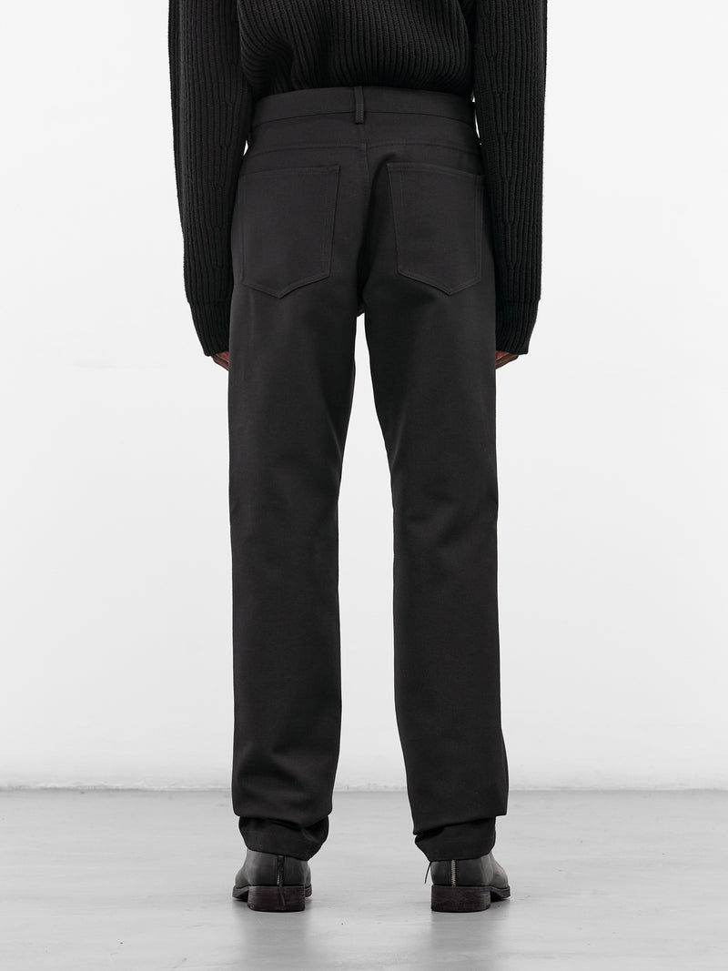 Black Zip Drop Crotch Trousers (J21KA0296-J40289-001-BLACK)