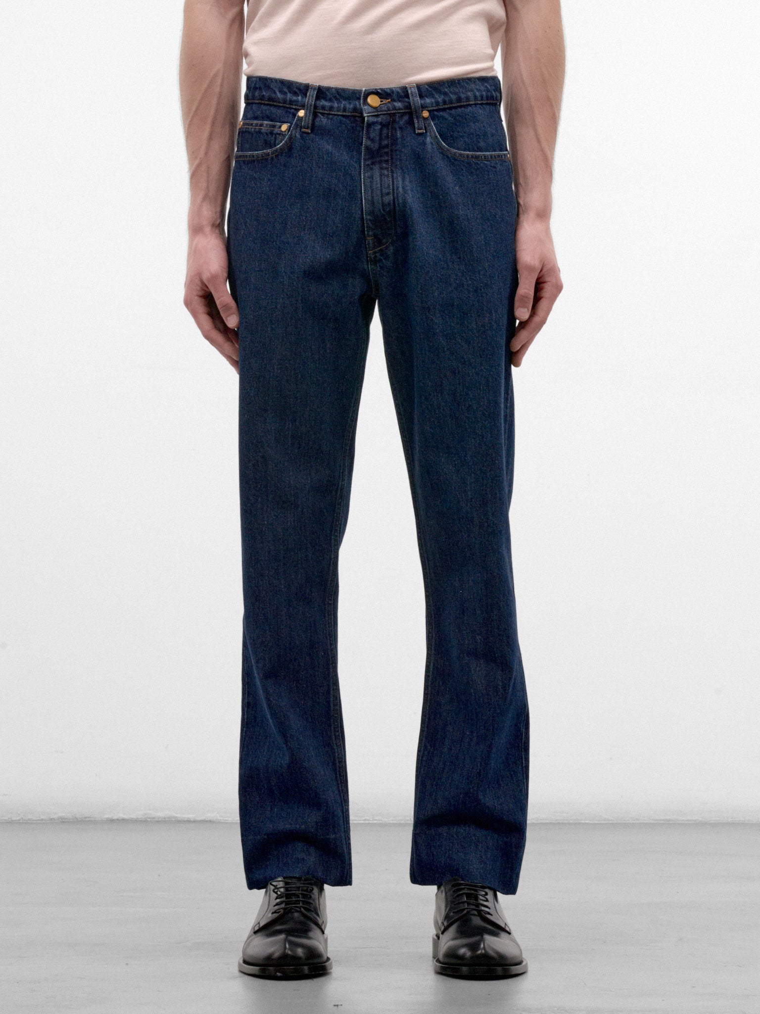 Dark Denim Straight Leg Jeans (J21KA0362-J45324-476-MEDIUM-DE)