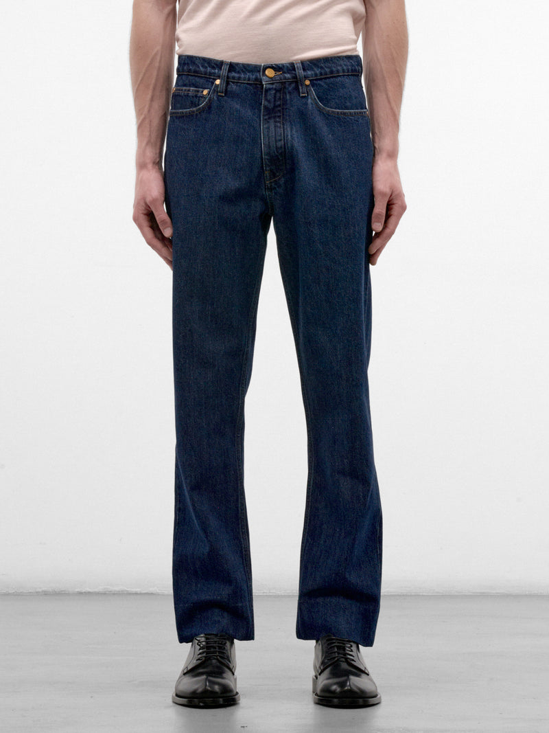 Dark Denim Straight Leg Jeans (J21KA0362-J45324-476-MEDIUM-DE)
