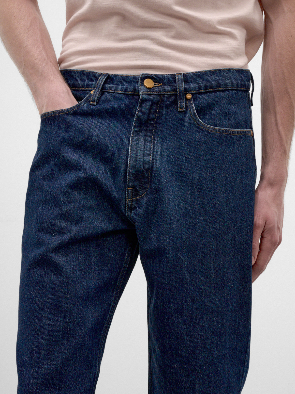 Dark Denim Straight Leg Jeans (J21KA0362-J45324-476-MEDIUM-DE)