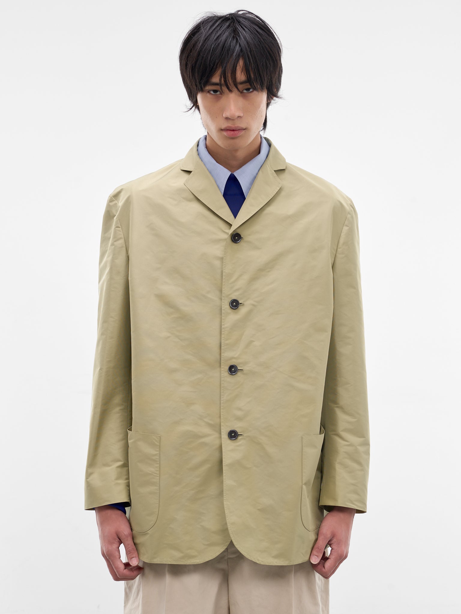 Beige Relaxed Blazer (J21SW0130-J70221-052-LIGHT-GRE)