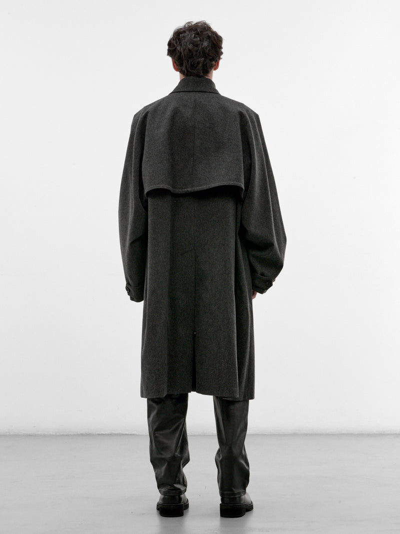Gray Wool Overlay Coat (J21SW0144-J40364-GREY)