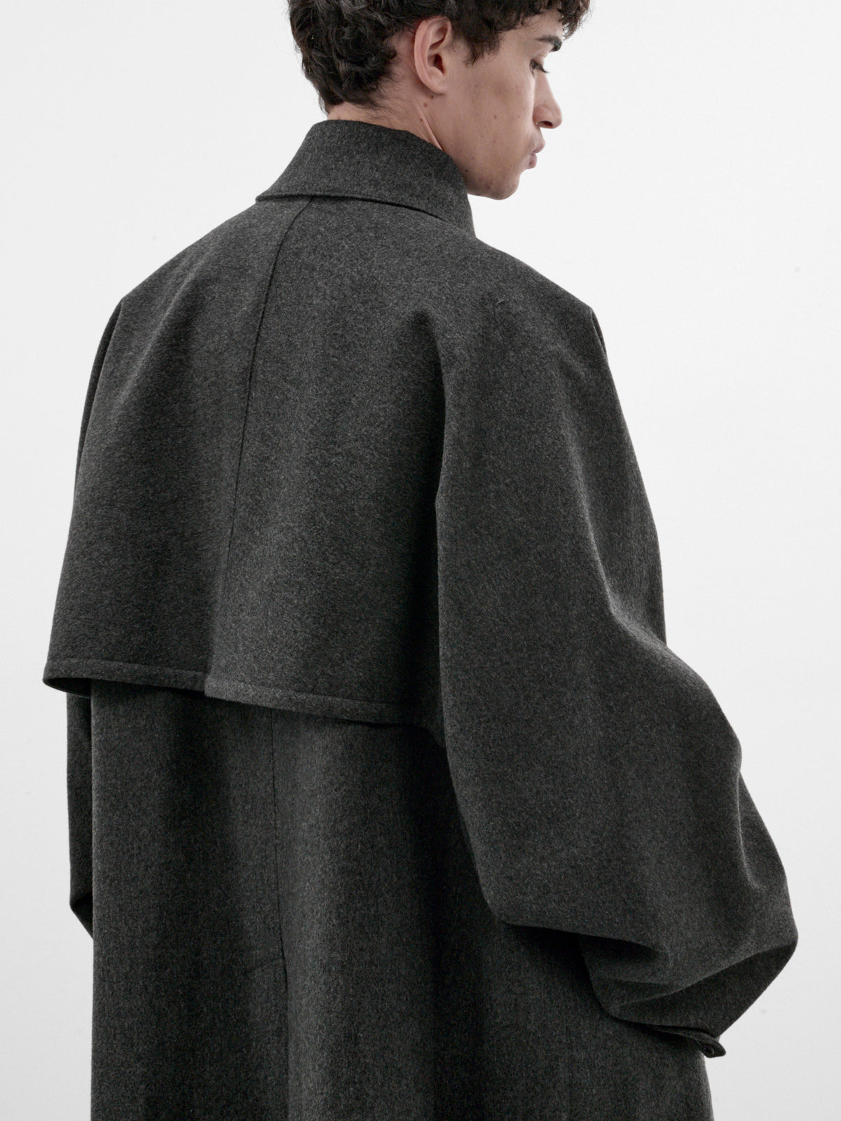 Gray Wool Overlay Coat (J21SW0144-J40364-GREY)