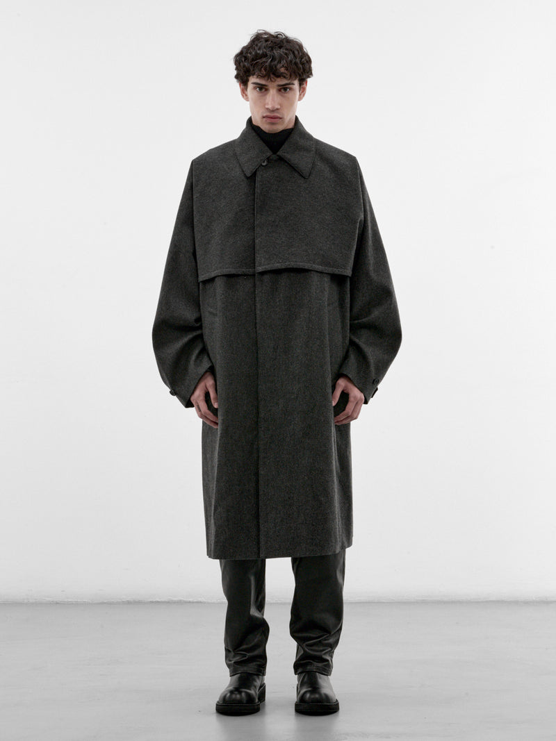 Gray Wool Overlay Coat (J21SW0144-J40364-GREY)