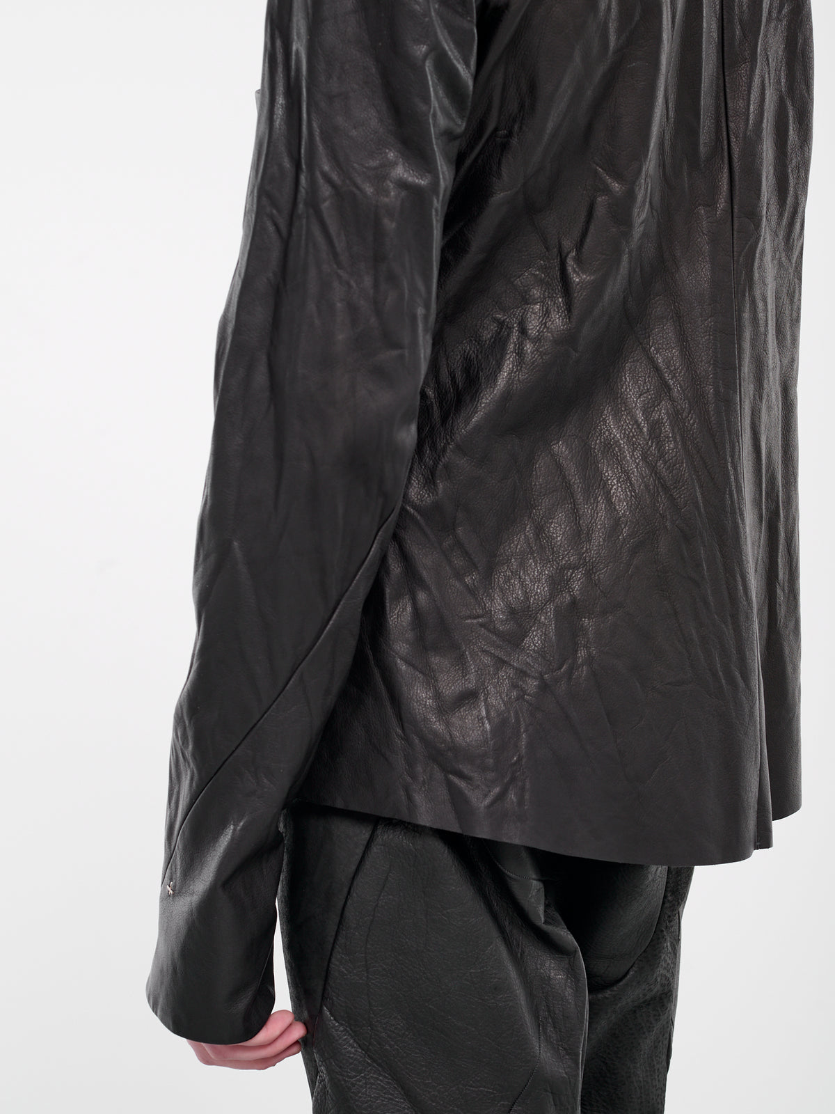 Crinkled Jacket (J224Z-SY-0-7-BLACK)