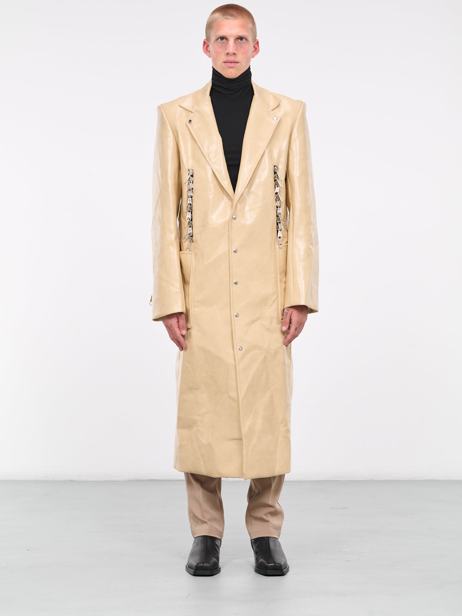 Zip Puller Coat (J24-BEIGE)
