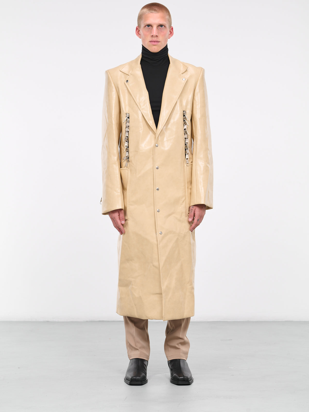 Dual Zip Puller Coat (J24-BEIGE)