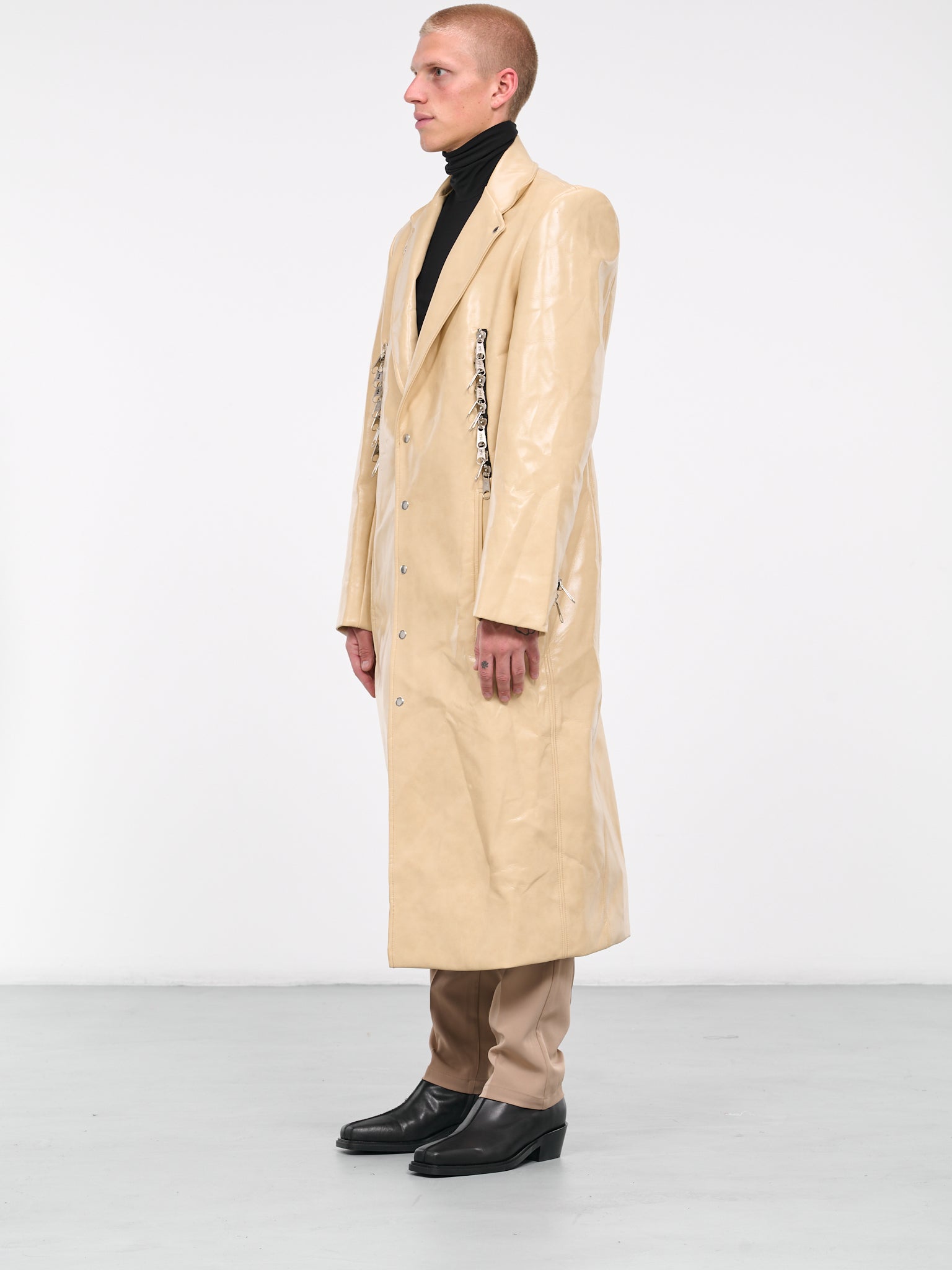 Dual Zip Puller Coat (J24-BEIGE)