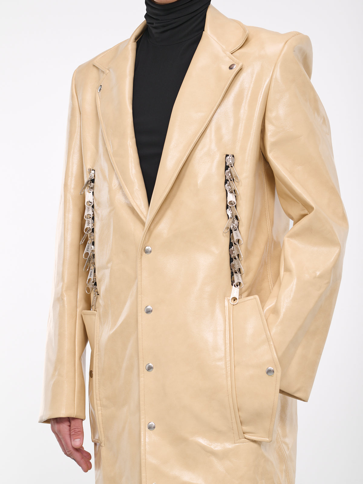 Dual Zip Puller Coat (J24-BEIGE)