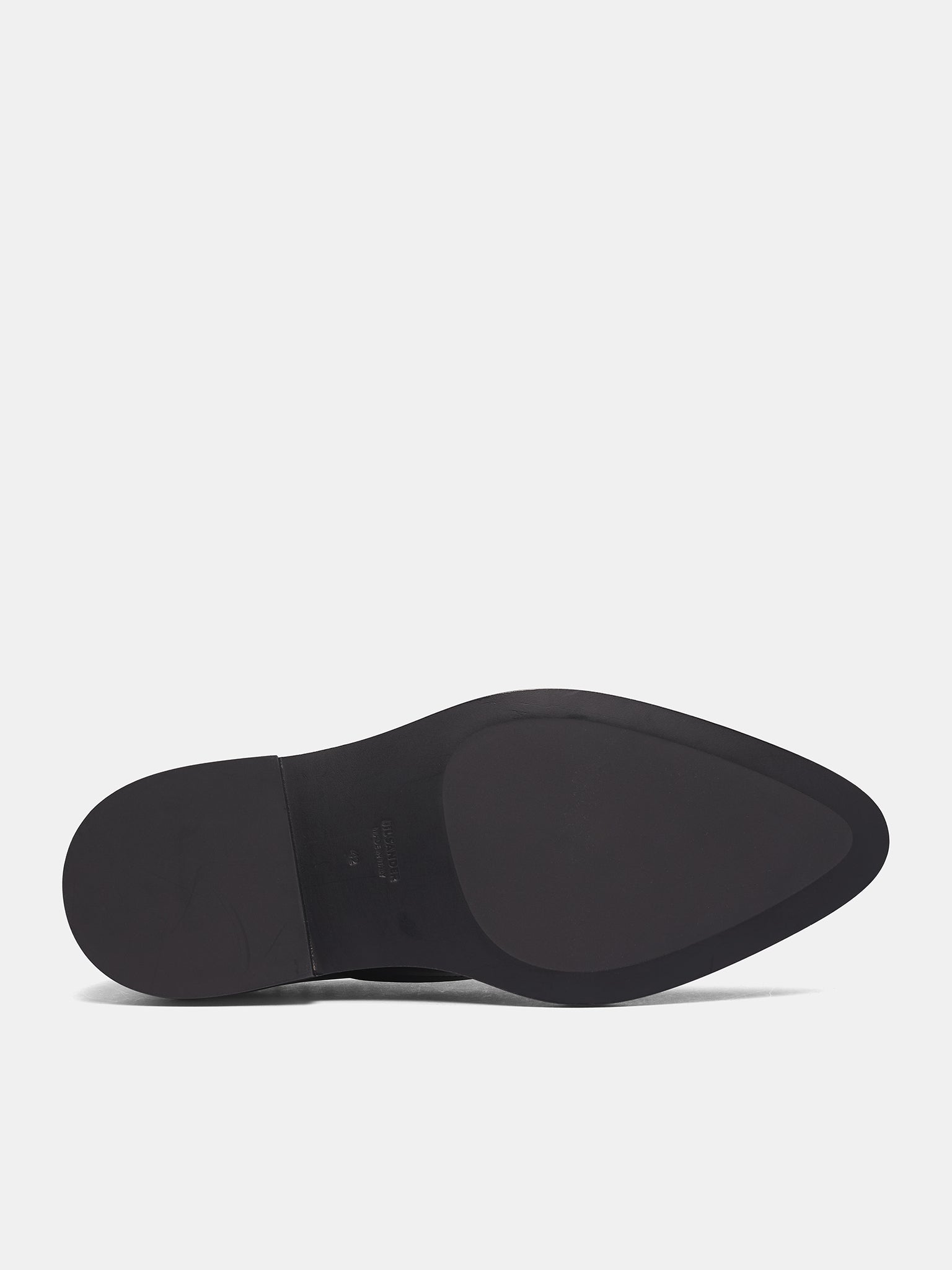 Black Studded Leather Shoes (J32WQ0026-P7032-001-BLACK)