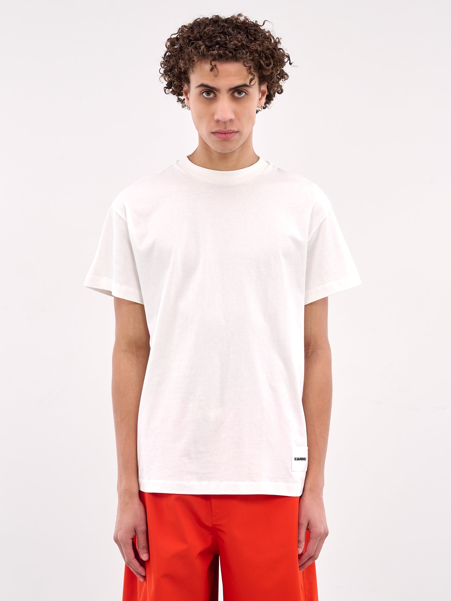 Tシャツ・カットソー JIL SANDER Men T-shirt White J47GC0001J45048 100 JIL SANDER ジルサンダー メンズTシャツ J47GC0001 J45048 半袖